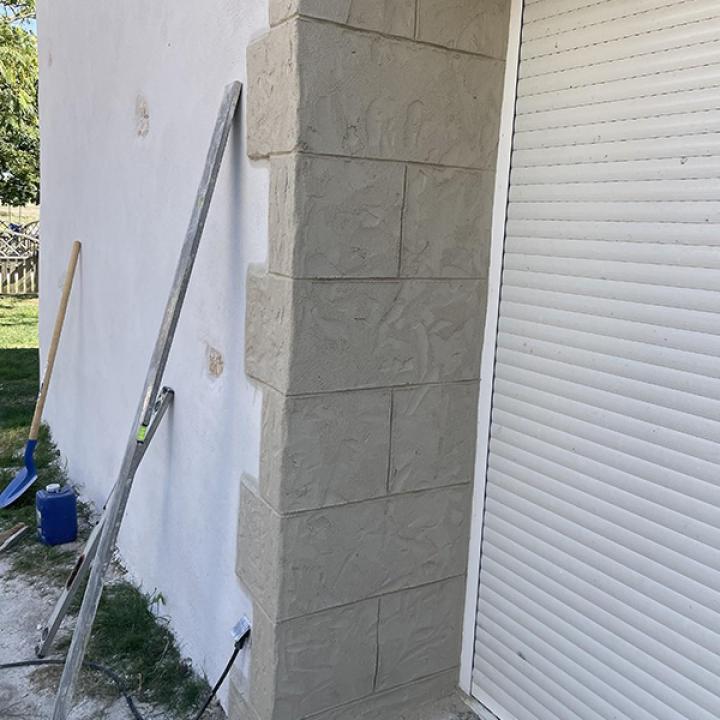 Rénovation de carrelage et enduit de façade à Saintes